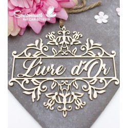 Embellissement Titre Livre d'Or Scrapbooking Scrapmouset