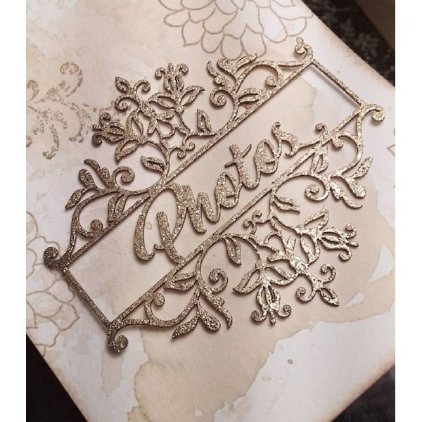 Embellissement Titre Photos floral de Scrapmouset