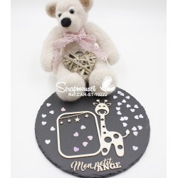 Embellissement scrap cadre girafe mon petit ange de Scrapmouset