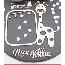 Embellissement scrap cadre girafe mon petit ange de Scrapmouset