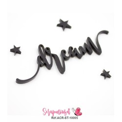 Mot DREAM en Acrylique - couleur noire
