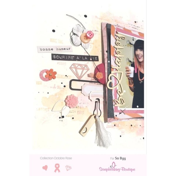 Mots en Carton bois - Be Happy - 9.3 x 2.9 cm