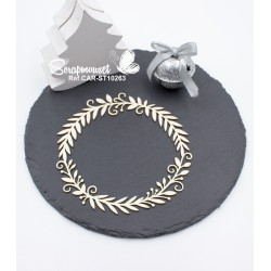 Embellissement chipboard scrapbooking