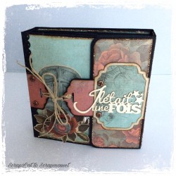 Mot Il était une fois en carton bois SCRAPMOUSET