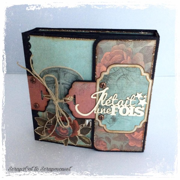 Mot Il était une fois en carton bois SCRAPMOUSET