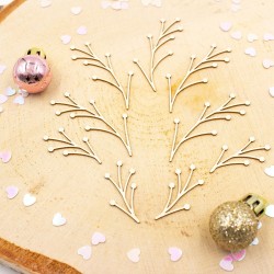 Chipboards branches petites baies en carton bois SCRAPMOUSET