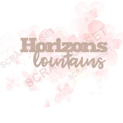 Mots en Carton bois - Horizons lointains - 9.7 x 4.6 cm
