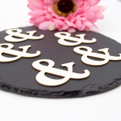 Lot de 5 esperluettes en carton bois SCRAPMOUSET