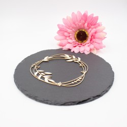 Chipboard cadre floral myliana en carton bois SCRAPMOUSET