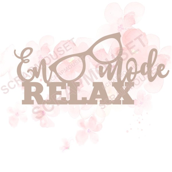 Mot En mode relax en carton bois SCRAPMOUSET